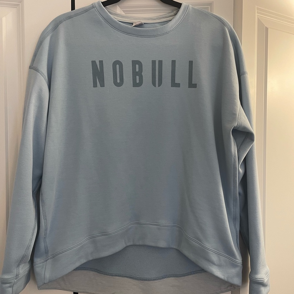 NOBULL Women's Sky Blue Crew Neck Sweater